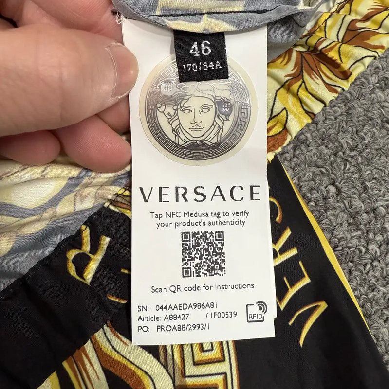 Versace Versace Colorful Nylon Men's Outerwear 0089 Size US M / EU 48-50 / 2 - 4 Thumbnail