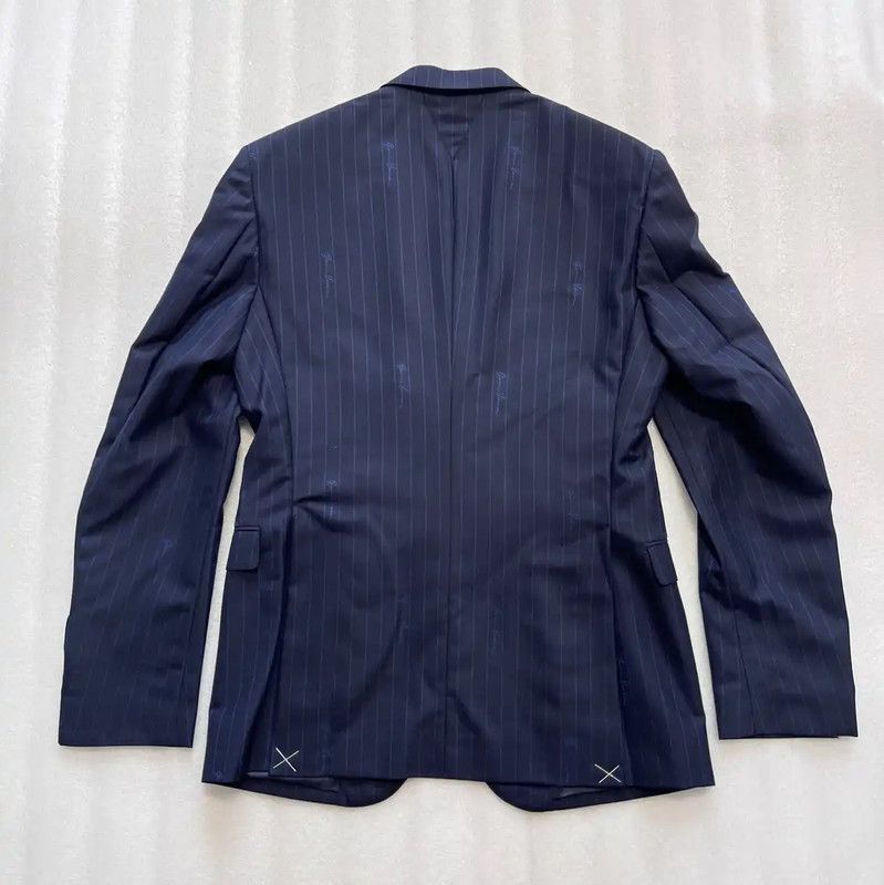 Versace Versace Men's Navy Wool Long Sleeve Jacket 0089 Size US M / EU 48-50 / 2 - 8 Thumbnail