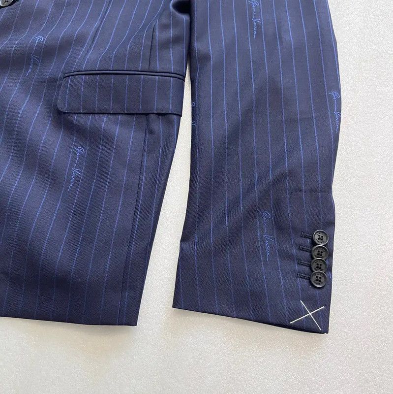 Versace Versace Men's Navy Wool Long Sleeve Jacket 0089 Size US M / EU 48-50 / 2 - 3 Thumbnail
