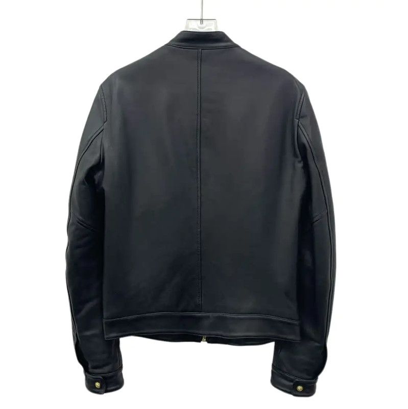 Versace Versace Black Men's Leather Jacket 0089 Size US S / EU 44-46 / 1 - 2 Thumbnail