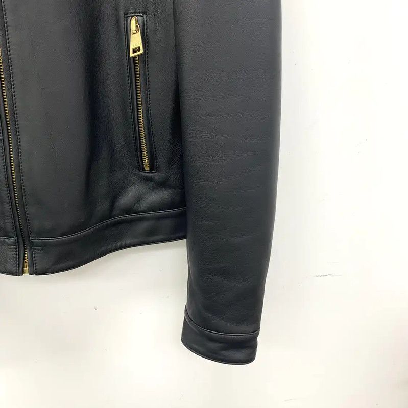 Versace Versace Black Men's Leather Jacket 0089 Size US S / EU 44-46 / 1 - 4 Thumbnail