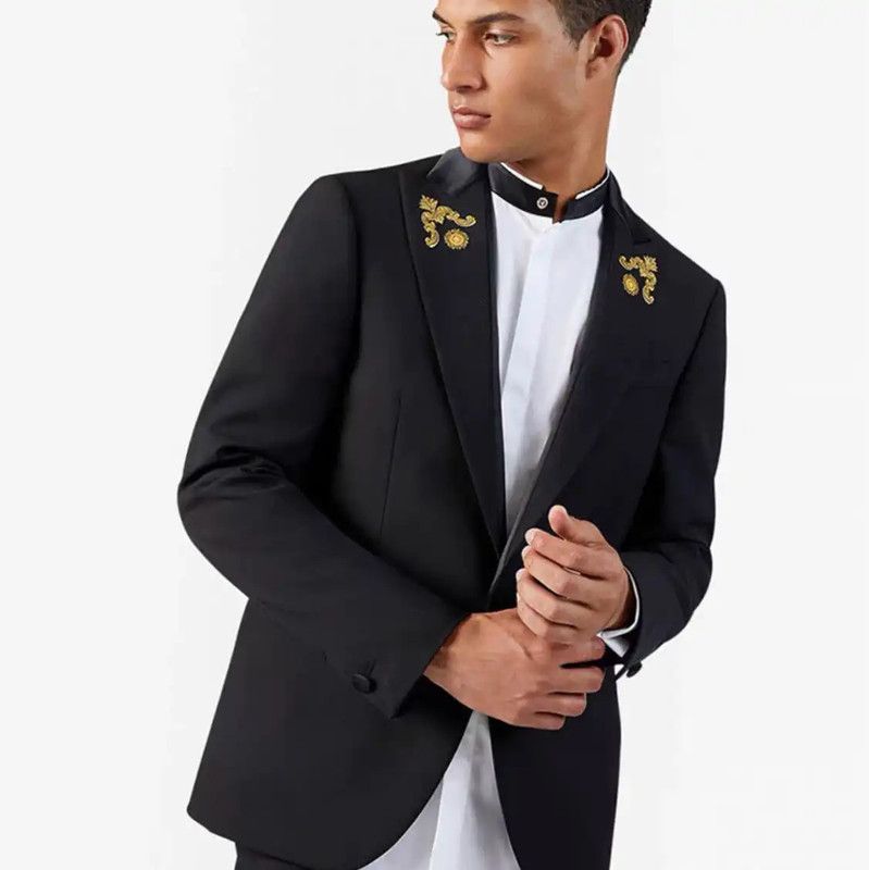 Versace Versace Black Polyester Long Sleeve Jacket 0089 Size US XXL / EU 58 / 5 - 8 Thumbnail