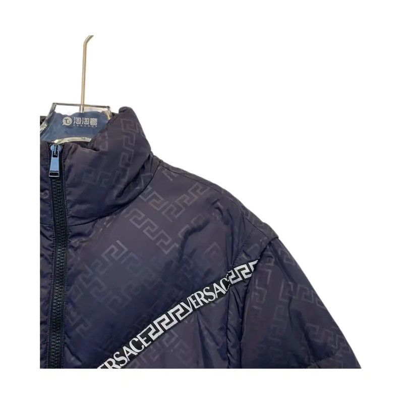 Versace Versace Men's Black Puffer Jacket Medium 0089 Size US M / EU 48-50 / 2 - 3 Thumbnail