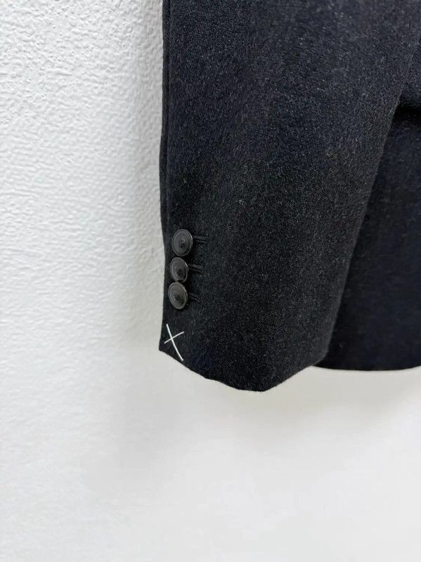 Versace Versace Black Wool Long Sleeve Outerwear 0089 Size US S / EU 44-46 / 1 - 4 Thumbnail