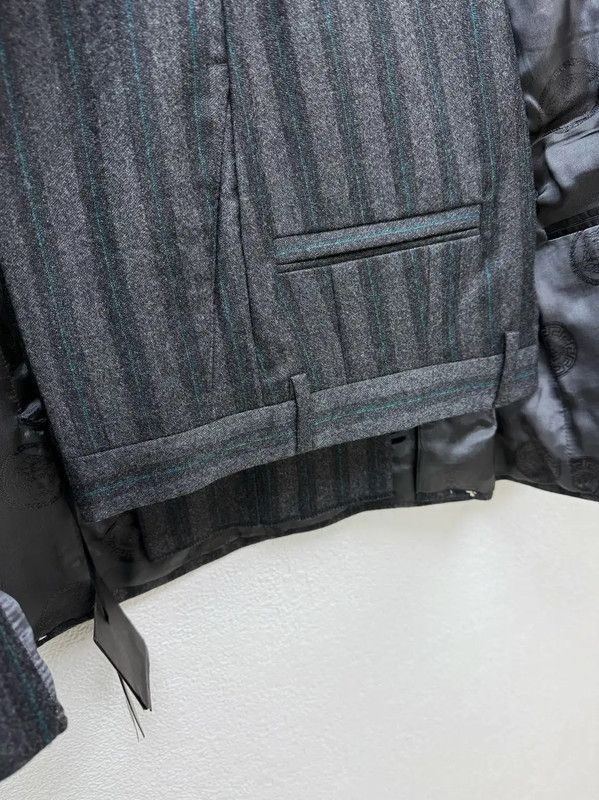 Versace Versace Men's Dark Gray Wool Long Sleeve Jacket 0089 Size US S / EU 44-46 / 1 - 5 Thumbnail