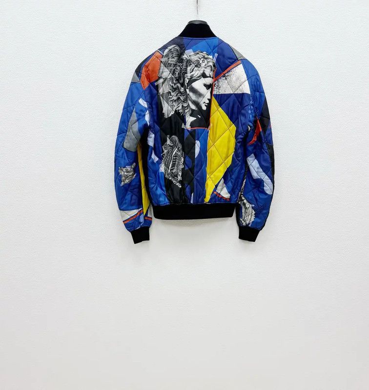 Versace Versace Blue Cotton Men's Long Sleeve Jacket 0089 Size US S / EU 44-46 / 1 - 4 Thumbnail