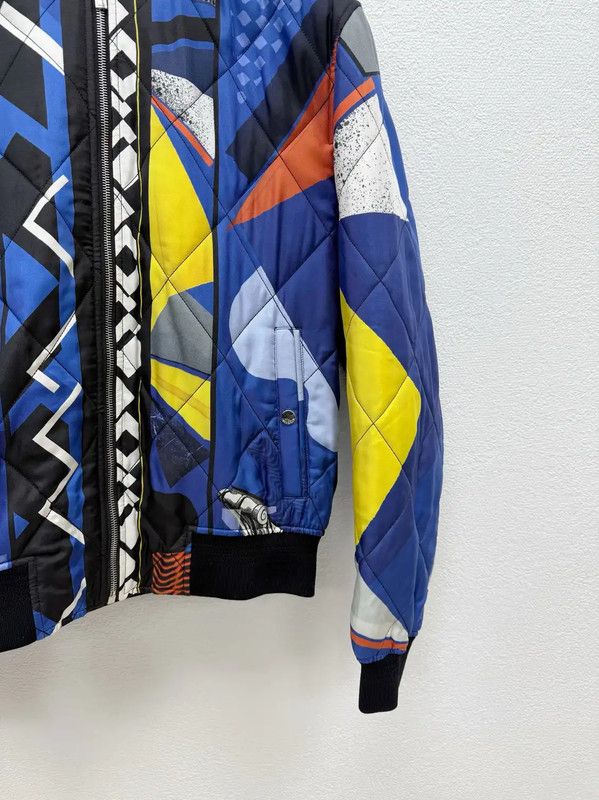 Versace Versace Blue Cotton Men's Long Sleeve Jacket 0089 Size US S / EU 44-46 / 1 - 3 Thumbnail