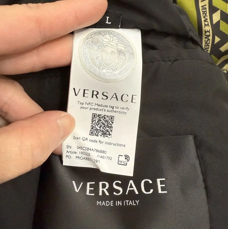 Versace Versace Color Block Cotton Jacket for Men 0089 Size US L / EU 52-54 / 3 - 4 Thumbnail
