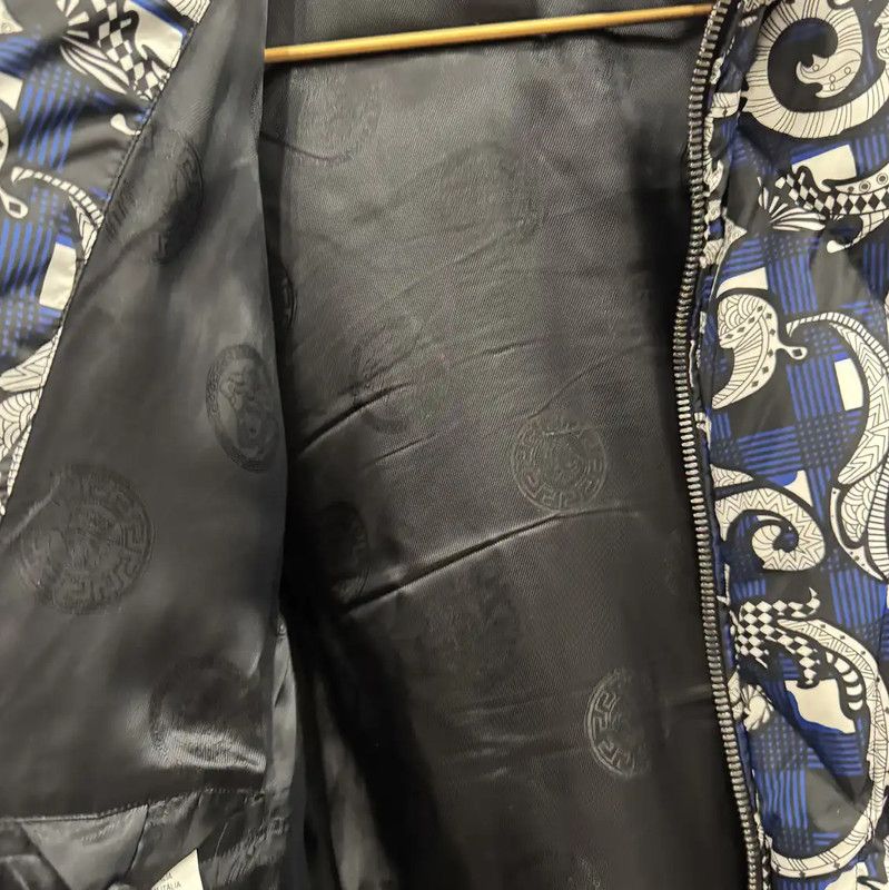 Versace Versace Blue Patterned Men's Down Jacket 0089 Size US XXL / EU 58 / 5 - 4 Thumbnail