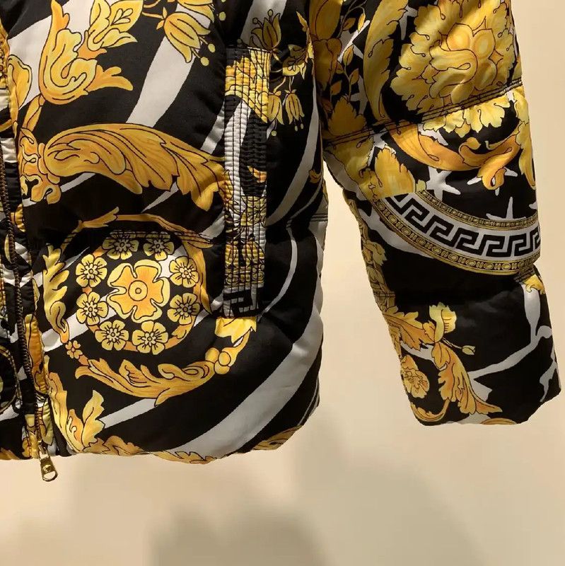Versace Versace Colorful Men's Puffer Jacket XXL 0089 Size US XXL / EU 58 / 5 - 5 Thumbnail