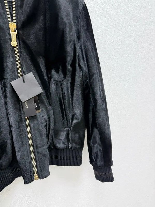 Versace Versace Black Long Sleeve Bomber Jacket 0089 Size US L / EU 52-54 / 3 - 3 Thumbnail
