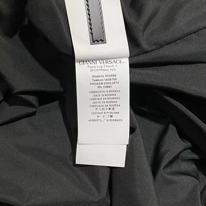 Versace Versace Embossed Black Long Sleeve Jacket 0089 Size US M / EU 48-50 / 2 - 7 Thumbnail