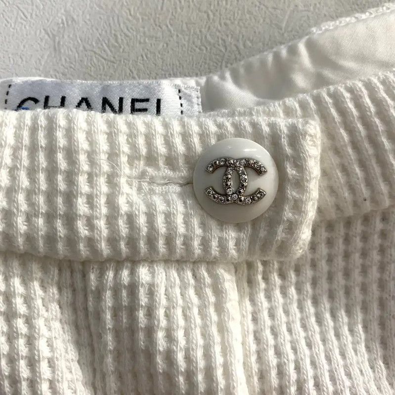 Chanel Chanel Men's White Linen Blend Casual Pants 0089 Size US 32 / EU 48 - 5 Thumbnail