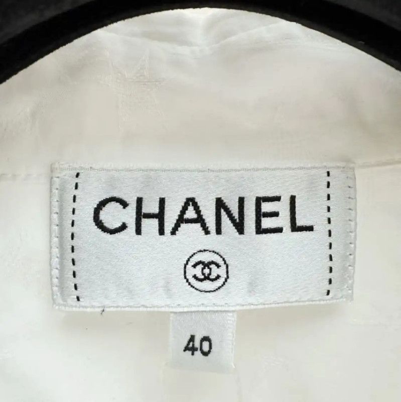 Chanel Chanel White Cotton Long Sleeve Shirt 0089 Size US S / EU 44-46 / 1 - 2 Thumbnail