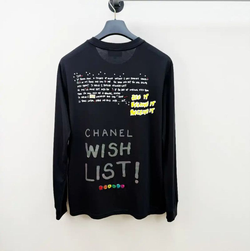 Chanel Chanel Black Cotton Long Sleeve Sweatshirt 0089 Size US L / EU 52-54 / 3 - 2 Thumbnail