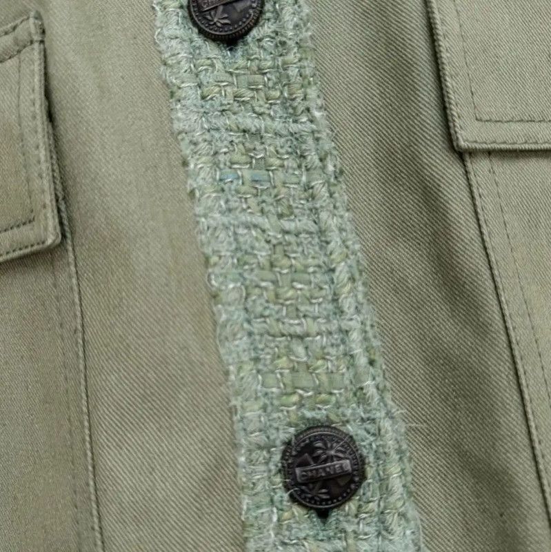 Chanel Chanel Green Long Sleeve Shirt for Men 0089 Size US XL / EU 56 / 4 - 5 Thumbnail