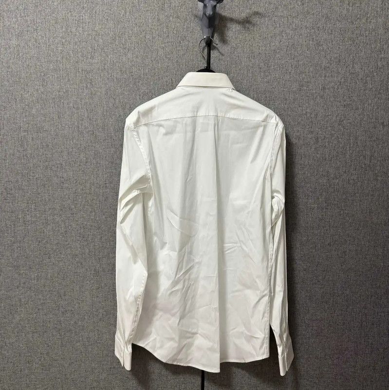 Miu Miu Miu Miu Men's White Cotton Long Sleeve Shirt 0089 Size US M / EU 48-50 / 2 - 2 Thumbnail