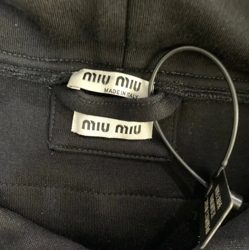 Miu Miu Miu Miu Black Cotton Men's Hoodie 0089 Size US S / EU 44-46 / 1 - 4 Thumbnail