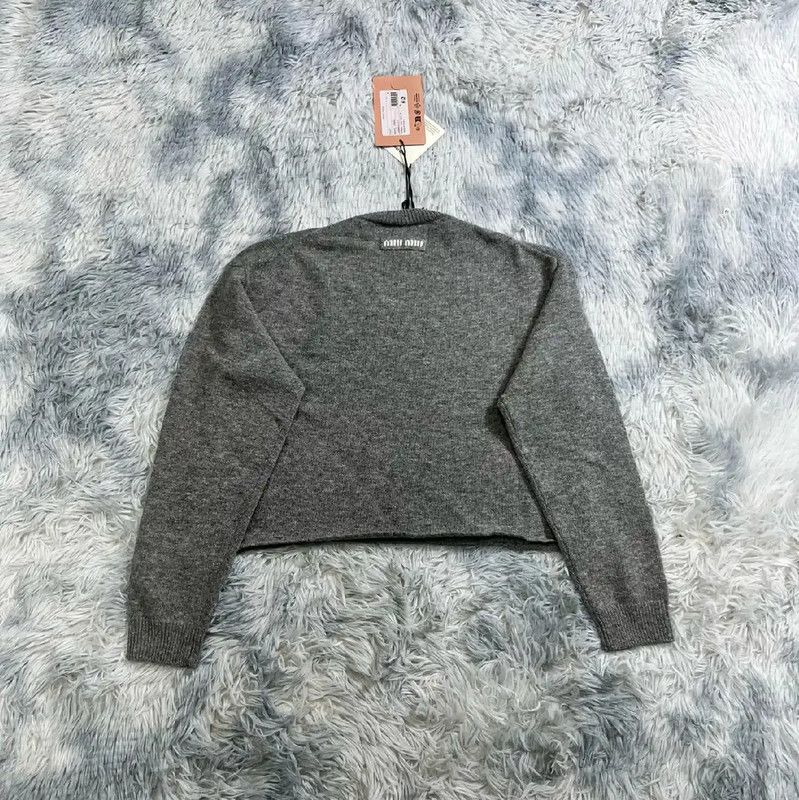 Miu Miu Miu Miu Gray Wool Men's Pullover Sweater 0089 Size US M / EU 48-50 / 2 - 2 Thumbnail