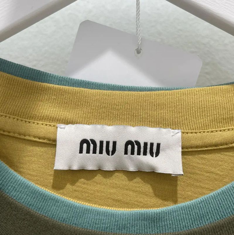 Miu Miu Miu Miu Colorful Cotton Long Sleeve T-shirt 0089 Size US L / EU 52-54 / 3 - 7 Thumbnail