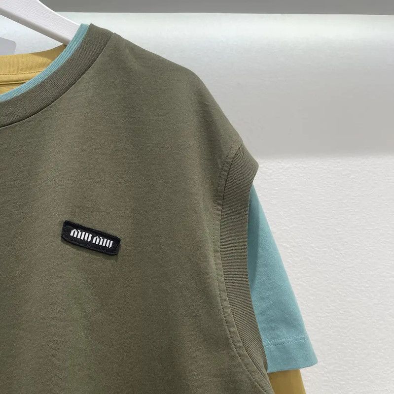 Miu Miu Miu Miu Colorful Cotton Long Sleeve T-shirt 0089 Size US L / EU 52-54 / 3 - 5 Thumbnail