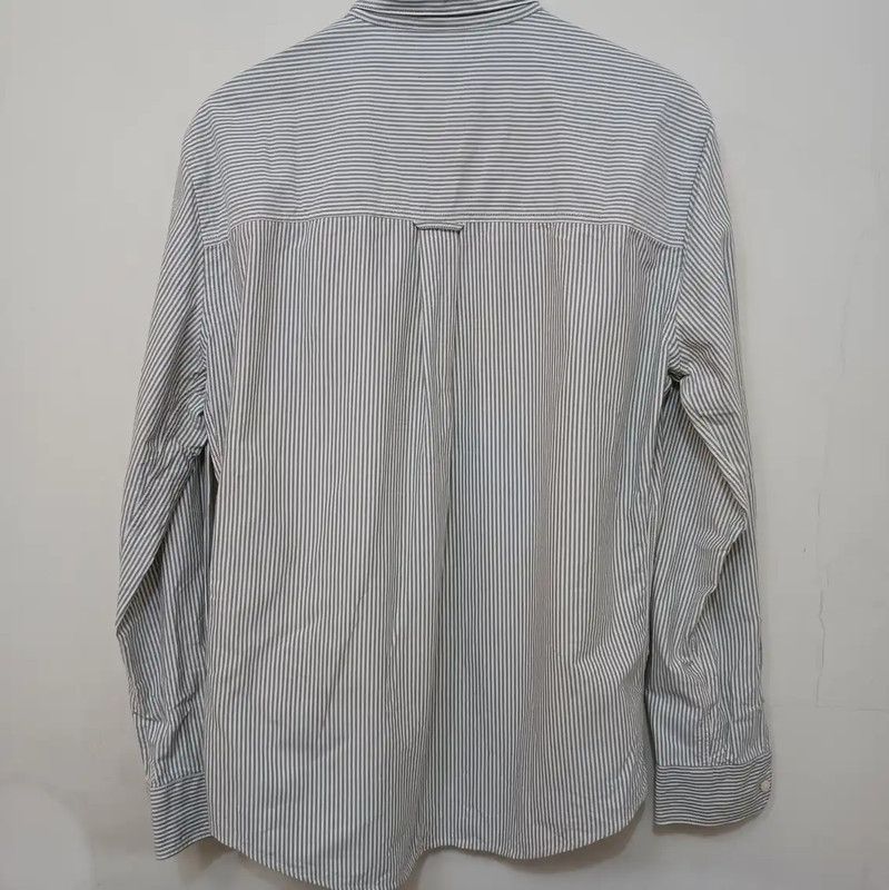 AMI AMI Men's Gray Striped Long Sleeve Shirt 0089 Size US L / EU 52-54 / 3 - 8 Thumbnail