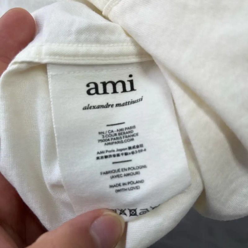 AMI AMI White Cotton Embroidered Shirt 0089 Size US M / EU 48-50 / 2 - 5 Thumbnail