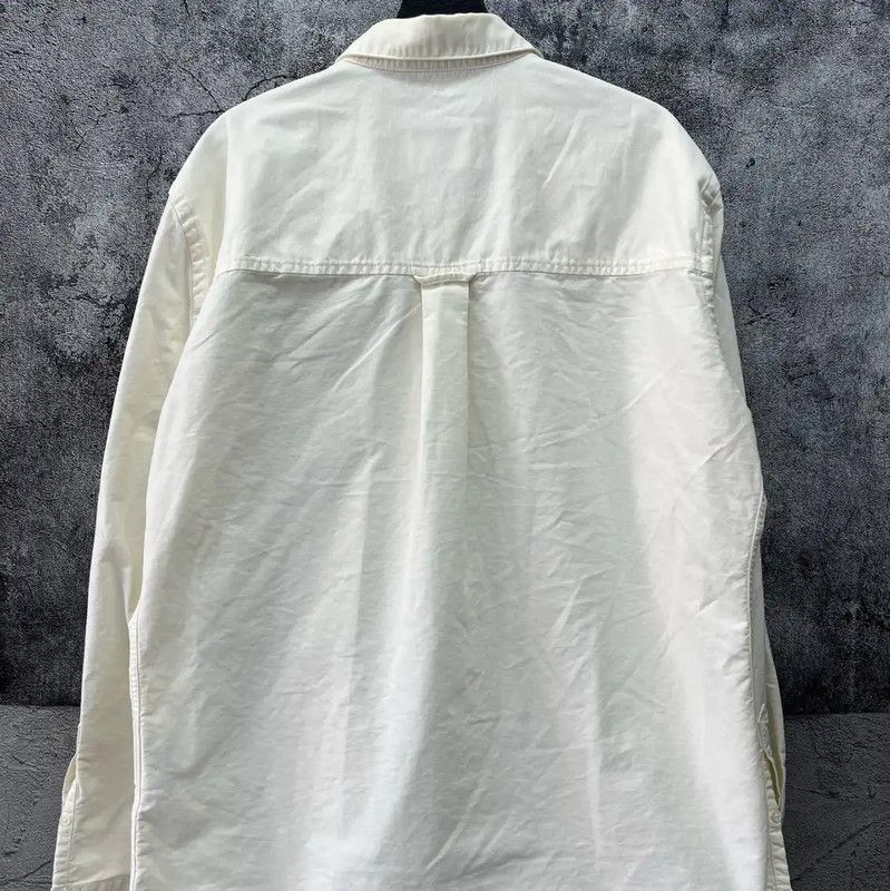 AMI AMI White Cotton Embroidered Shirt 0089 Size US M / EU 48-50 / 2 - 2 Thumbnail