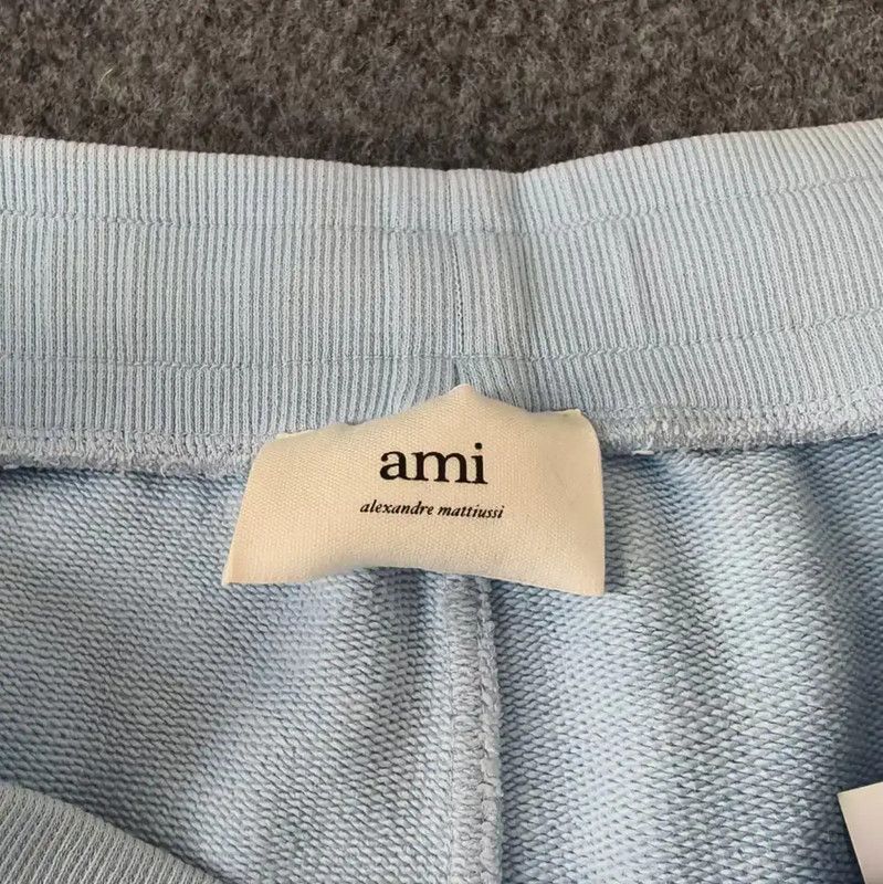 AMI AMI Blue Cotton Men's Shorts 0089 Size US 26 / EU 42 - 3 Thumbnail