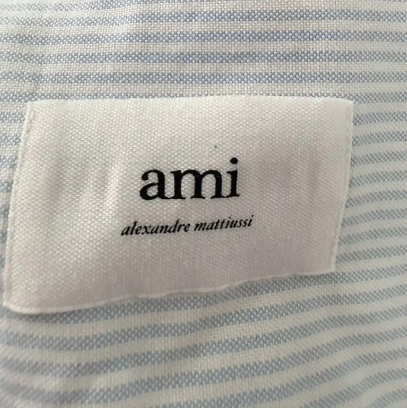 AMI AMI Light Blue Cotton Long Sleeve Shirt for Men 0089 Size US XXL / EU 58 / 5 - 3 Thumbnail