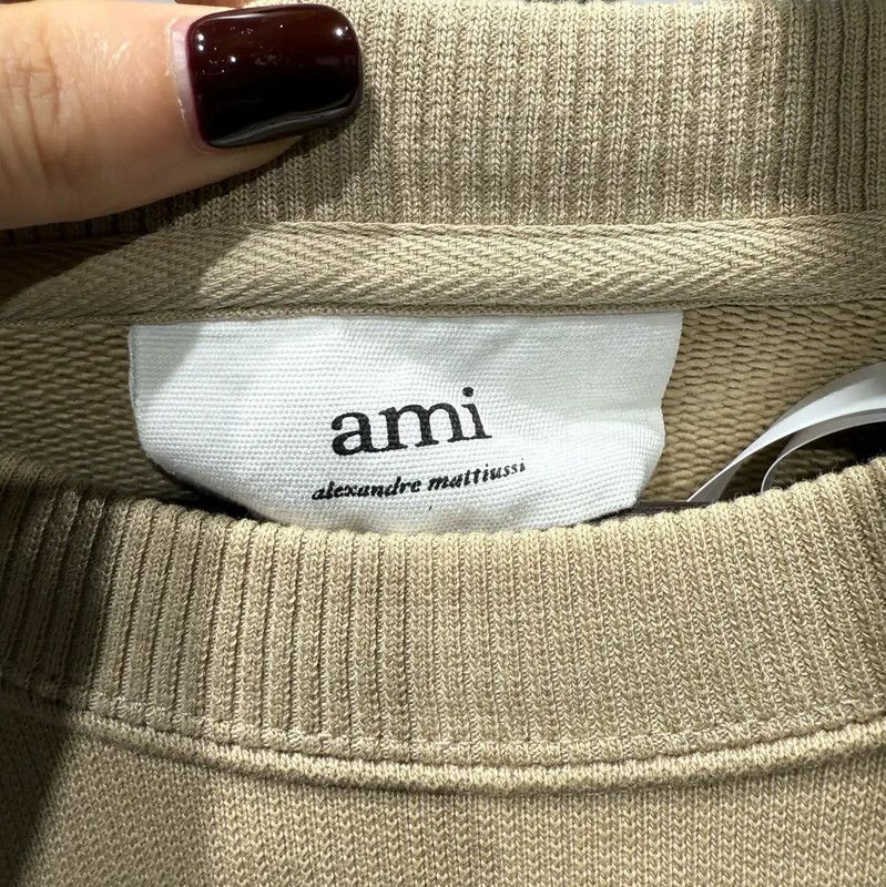 AMI AMI Men's Gray Sweatshirt with Logo 0089 Size US L / EU 52-54 / 3 - 3 Thumbnail