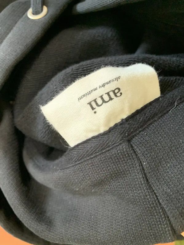 AMI AMI Black Long Sleeve Cotton Hoodie 0089 Size US XS / EU 42 / 0 - 7 Thumbnail