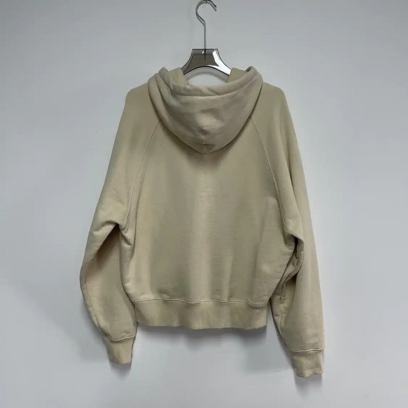 AMI AMI Beige Cotton Logo Embroidery Hoodie 0089 Size US L / EU 52-54 / 3 - 2 Thumbnail