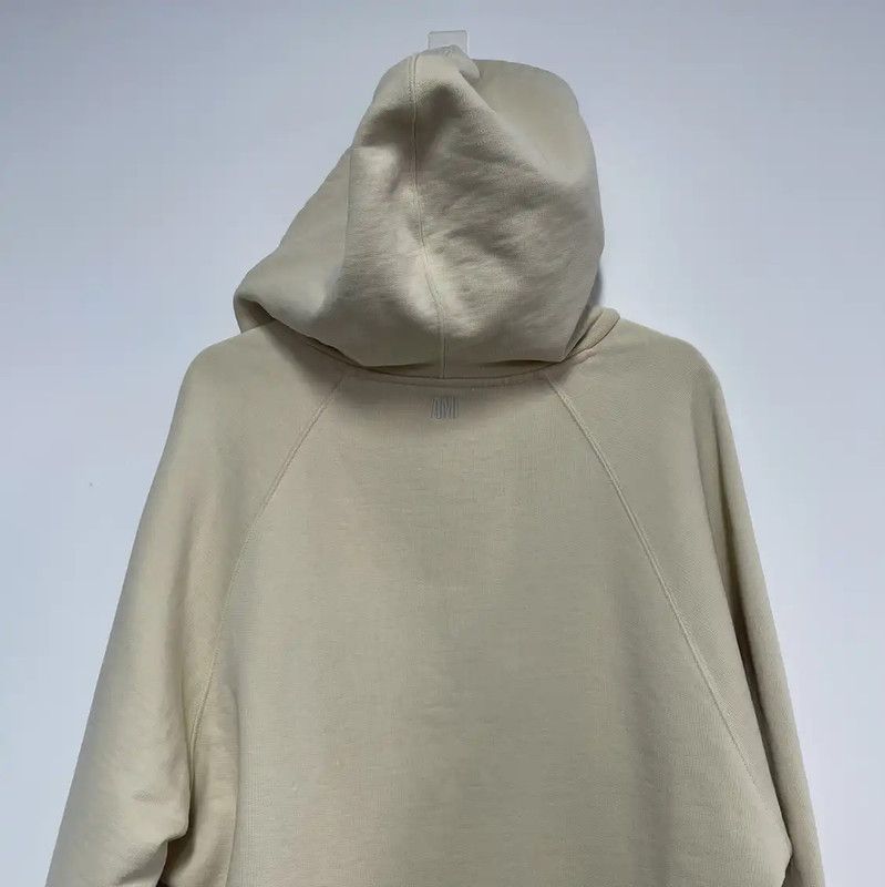 AMI AMI Beige Cotton Logo Embroidery Hoodie 0089 Size US L / EU 52-54 / 3 - 6 Thumbnail