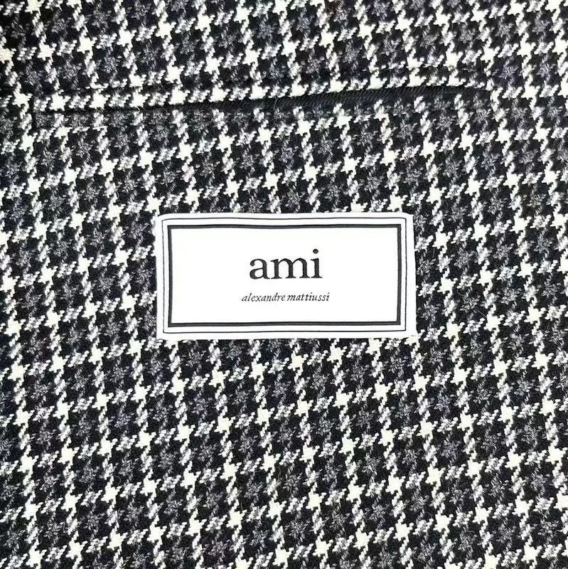 AMI AMI Grey Houndstooth Long Sleeve Jacket 0089 Size US M / EU 48-50 / 2 - 3 Thumbnail