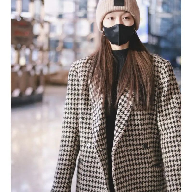 AMI AMI Grey Houndstooth Long Sleeve Jacket 0089 Size US M / EU 48-50 / 2 - 5 Thumbnail