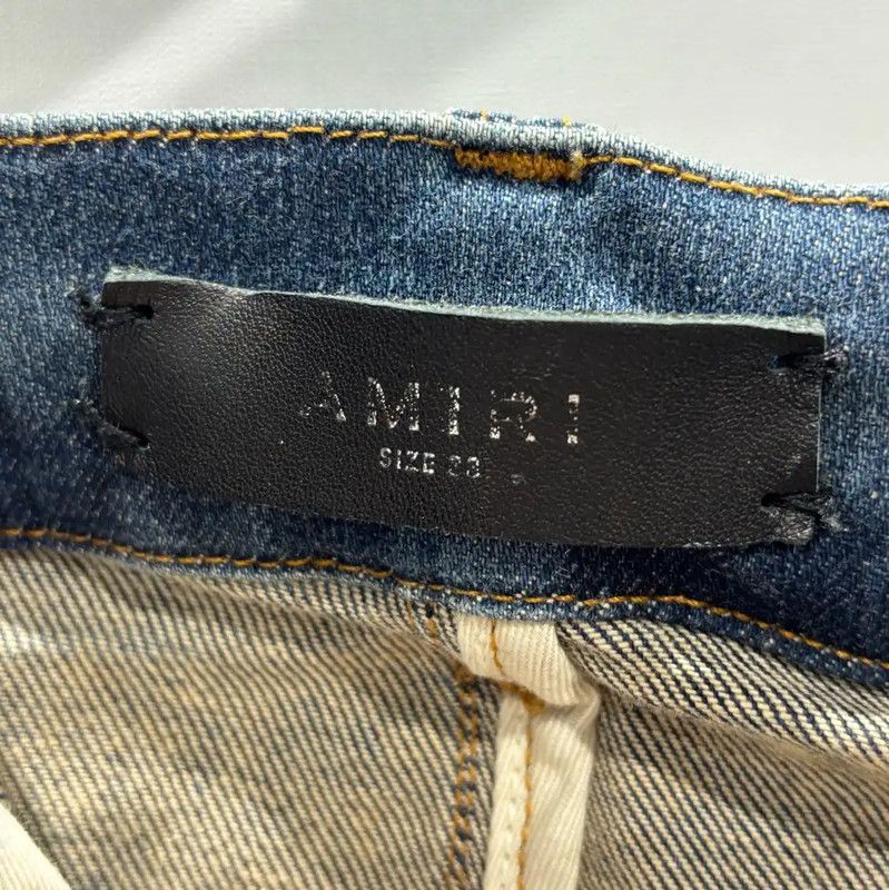 AMI AMI Blue Casual Distressed Denim Pants 0089 Size US 32 / EU 48 - 3 Thumbnail