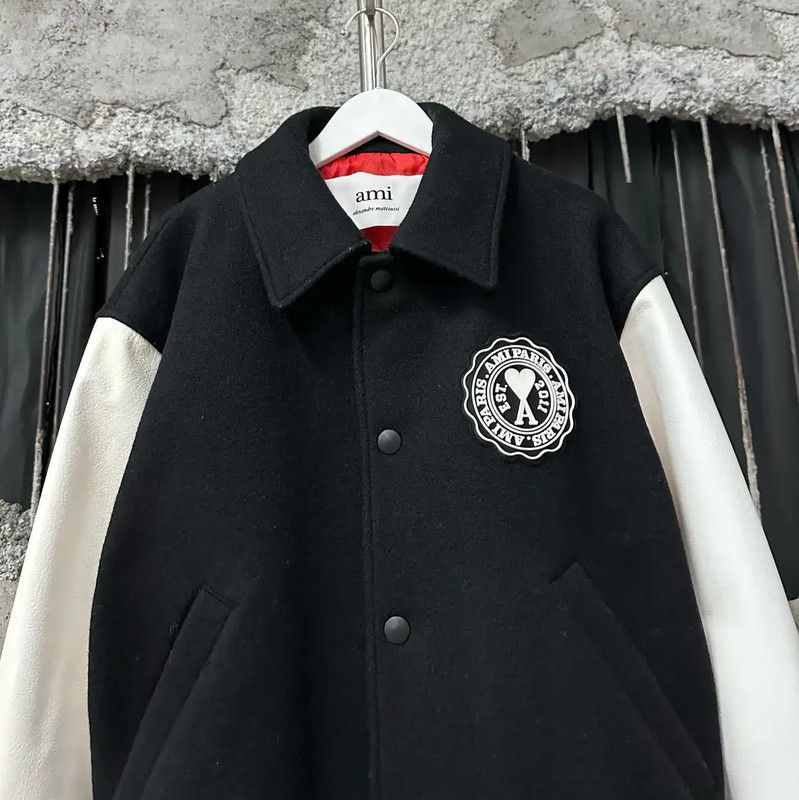 AMI AMI Color-blocked Winter Jacket for Men 0089 Size US M / EU 48-50 / 2 - 3 Thumbnail