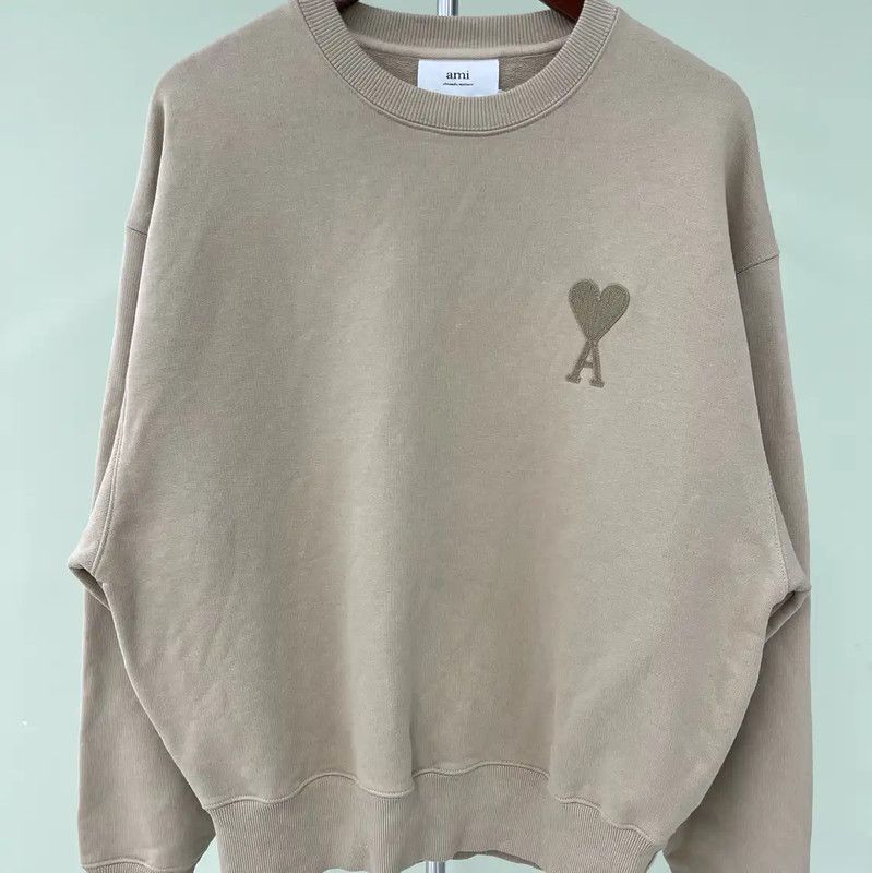 AMI AMI Beige Men's Sweatshirt 0089 Size US L / EU 52-54 / 3 - 2 Thumbnail