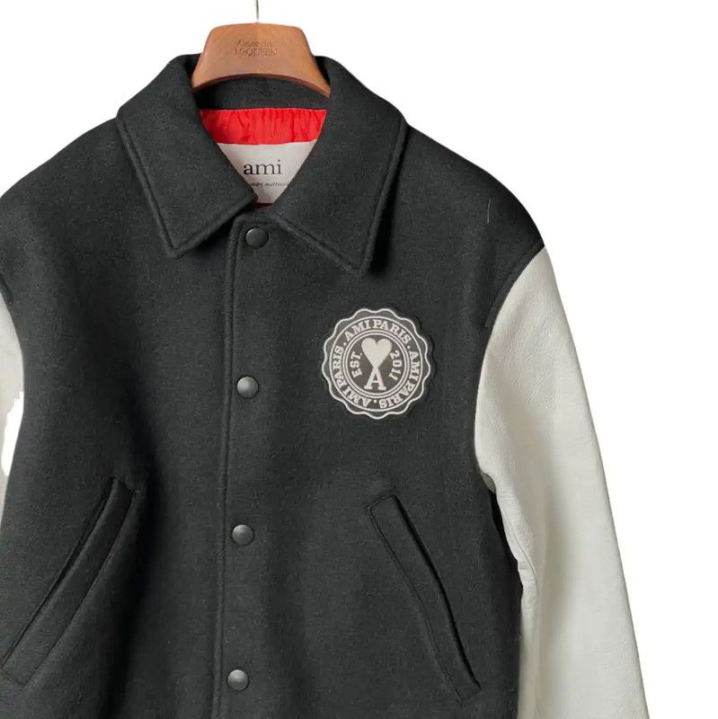 AMI AMI Color Block Wool Logo Jacket for Men 0089 Size US S / EU 44-46 / 1 - 3 Thumbnail