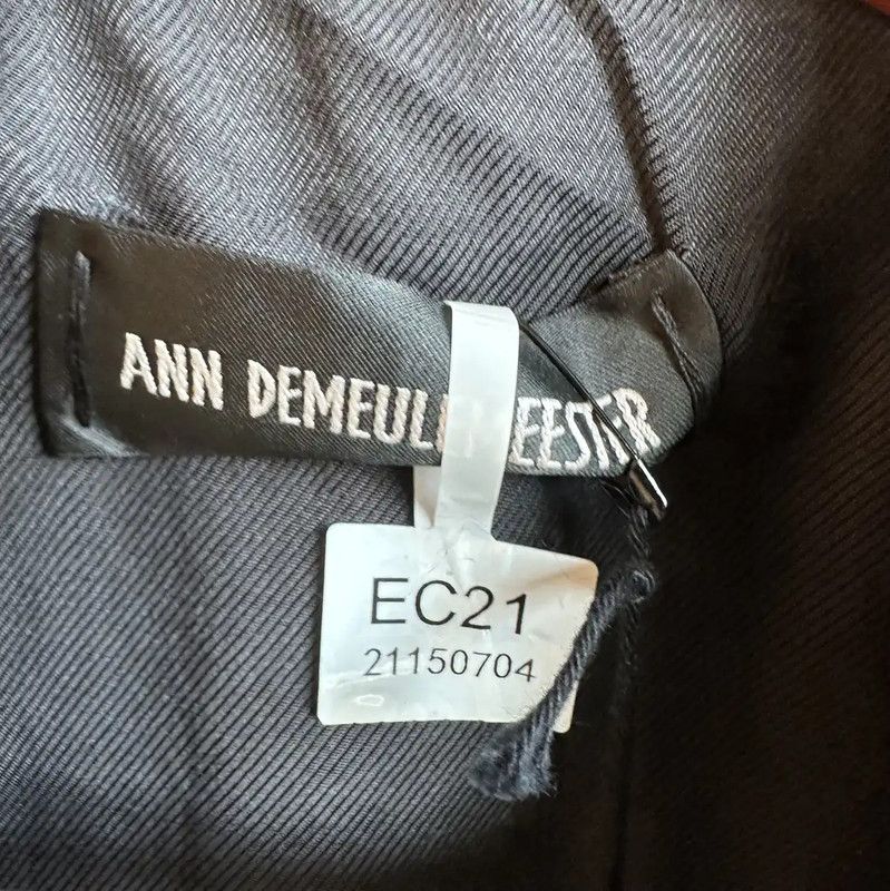 Ann Demeulemeester Ann Demeulemeester Men's Black Cotton Jacket 0089 Size US L / EU 52-54 / 3 - 5 Thumbnail