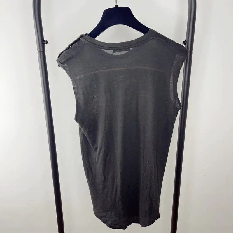 Balmain Balmain Black Cotton Men's T-Shirt with Gold Design 0089 Size US S / EU 44-46 / 1 - 2 Thumbnail