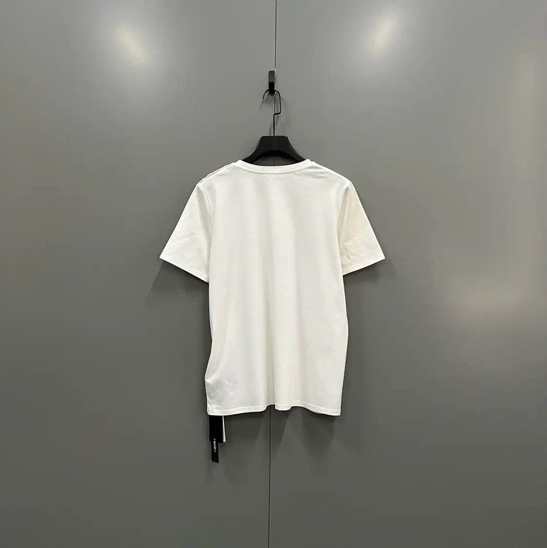 Balmain Balmain Logo White Cotton Short-Sleeve T-Shirt 0089 Size US XL / EU 56 / 4 - 3 Thumbnail
