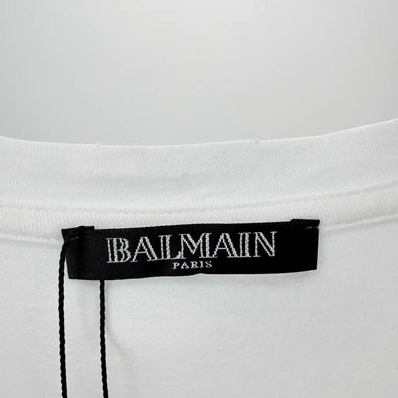 Balmain Balmain Men's White T-Shirt 0089 Size US M / EU 48-50 / 2 - 3 Thumbnail