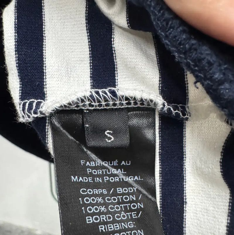 Balmain Balmain Striped Long Sleeve Cotton Sweatshirt 0089 Size US S / EU 44-46 / 1 - 5 Thumbnail