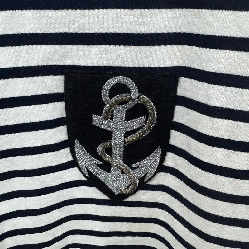 Balmain Balmain Striped Long Sleeve Cotton Sweatshirt 0089 Size US S / EU 44-46 / 1 - 4 Thumbnail