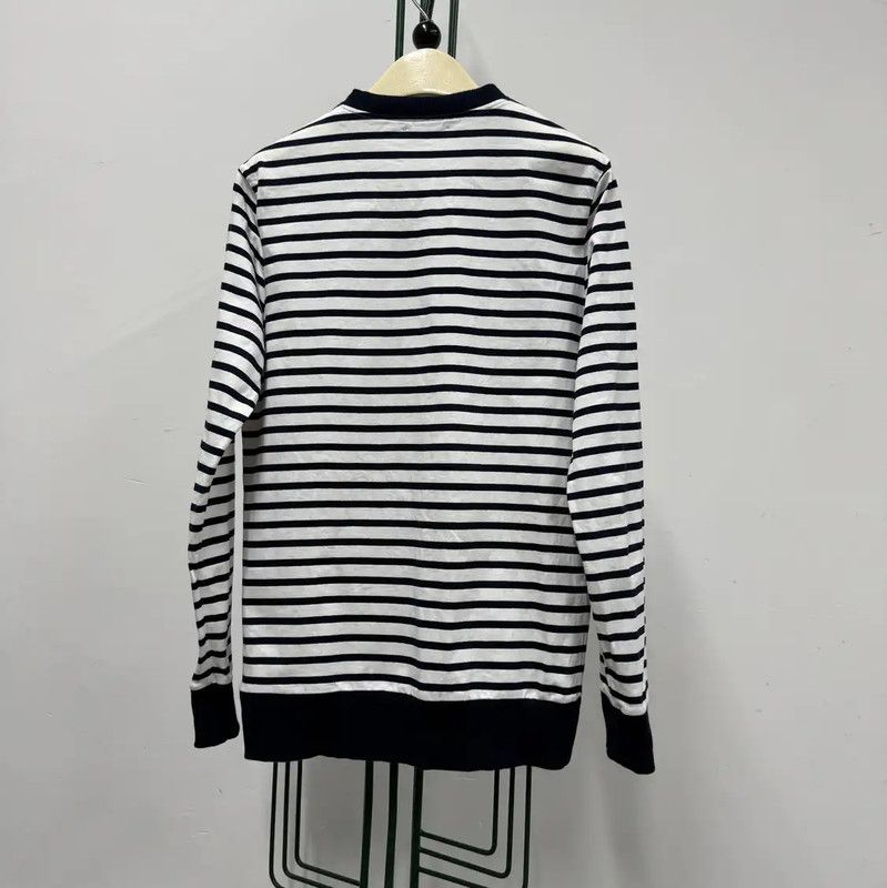 Balmain Balmain Striped Long Sleeve Cotton Sweatshirt 0089 Size US S / EU 44-46 / 1 - 2 Thumbnail