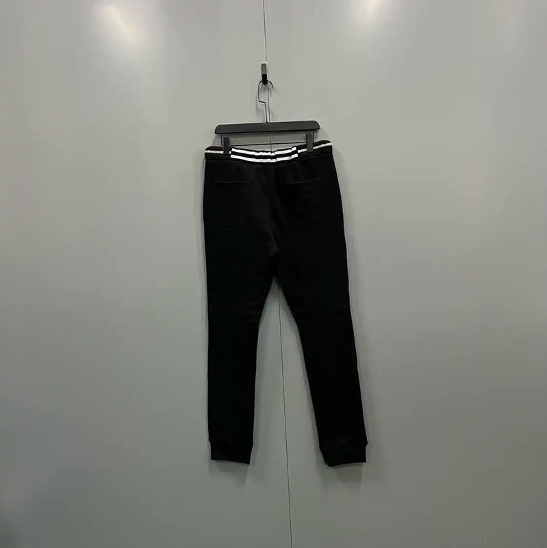 Balmain Balmain Men's Black Cotton Casual Pants 0089 Size US 34 / EU 50 - 2 Thumbnail