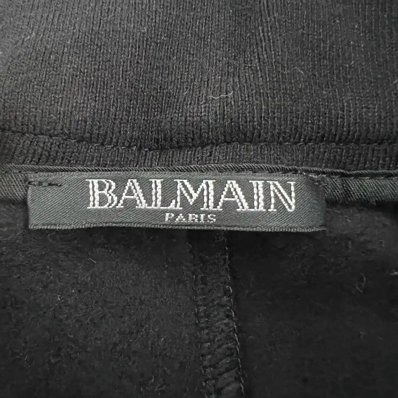 Balmain Balmain Men's Black Cotton Casual Pants 0089 Size US 34 / EU 50 - 3 Thumbnail