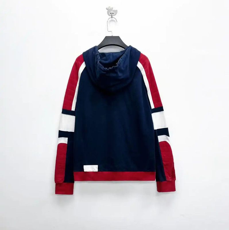 Balmain Balmain Colorblock Cotton Short Sleeve Hoodie 0089 Size US M / EU 48-50 / 2 - 2 Thumbnail